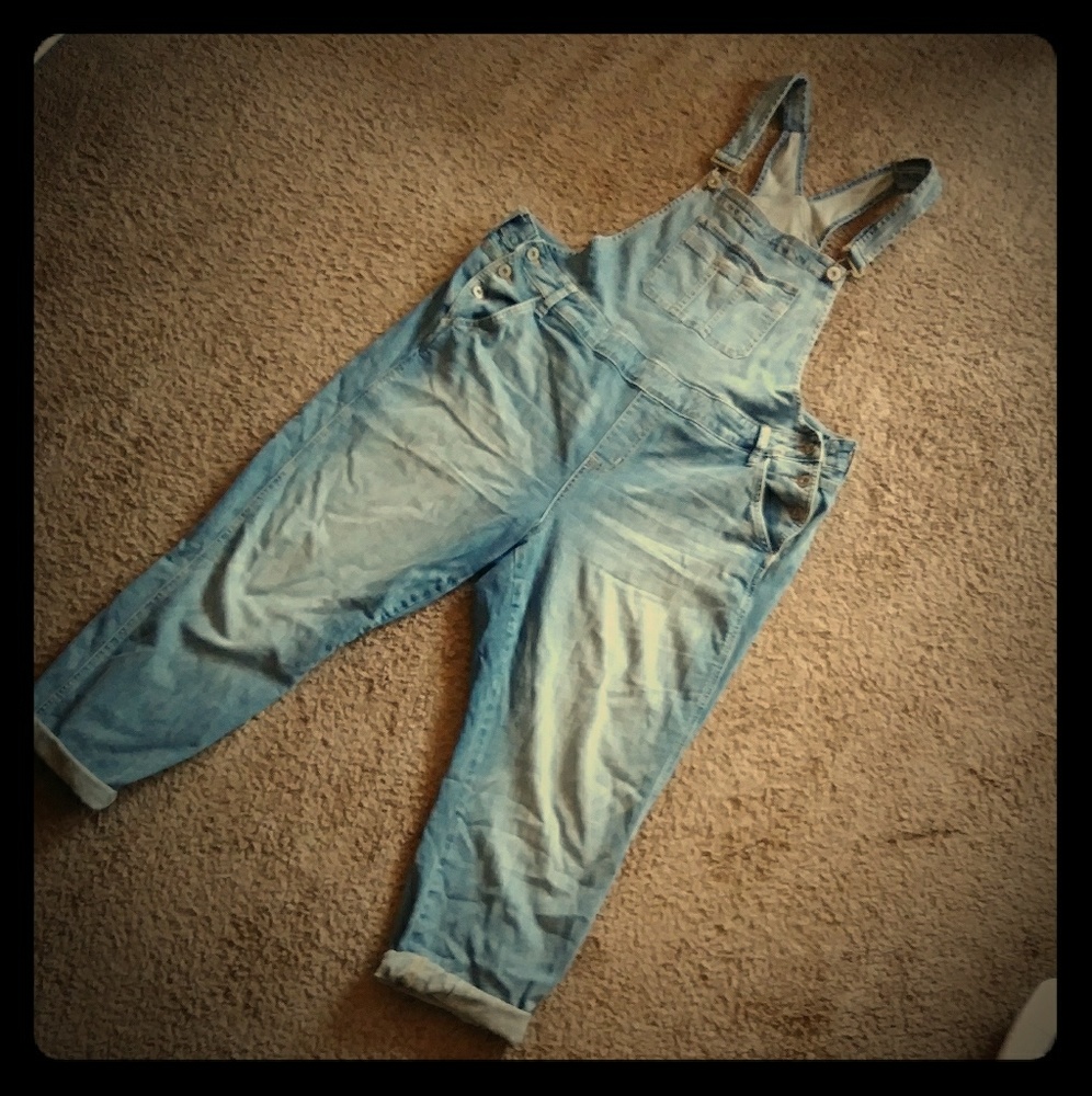 Torrid size 18 stretch denim overalls